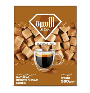 سكر الاسرة بني مكعبات 500 جرام