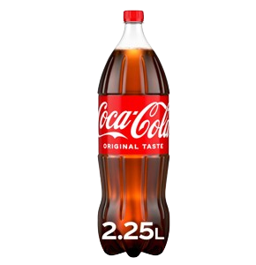 كوكا كولا الأصلية، مشروب غازي بطعم الكولا قارورة بلاستيكية 2.25لتر