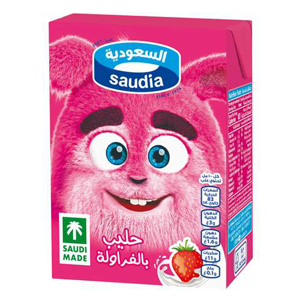 حليب السعودية بالفراولة 200 مل