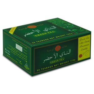 شاي اخضر ابو شيبة اكياس 50 كيس 120 جرام